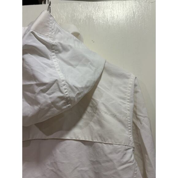 Land's End Rain Jacket Windbreaker White Size S 6-8 - Picture 5 of 14